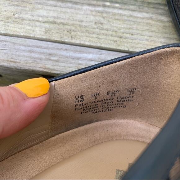 Naturalizer Maizie 11 Wide bronze/black snakeskin heels - Picture 5 of 8